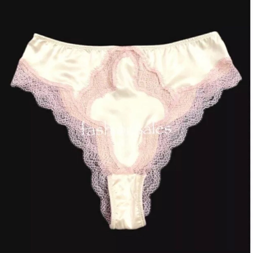 Victorias Secret Dream Angels Soft Satin High leg brazilian Slip panty champagne